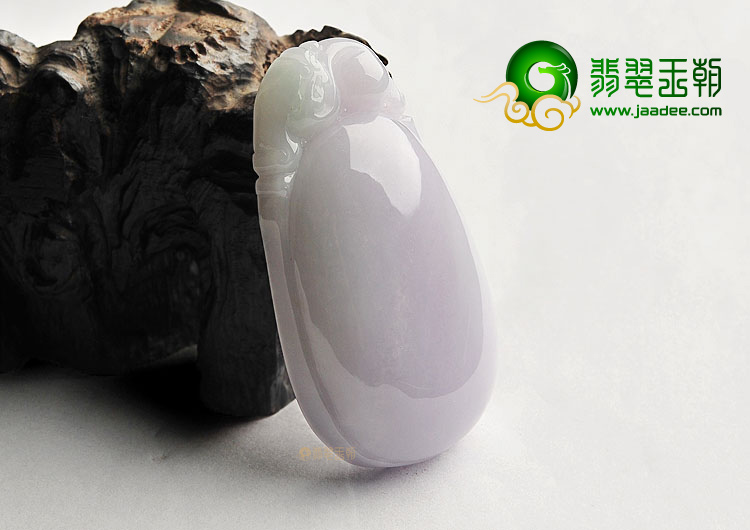 糯冰种紫罗兰福瓜挂件