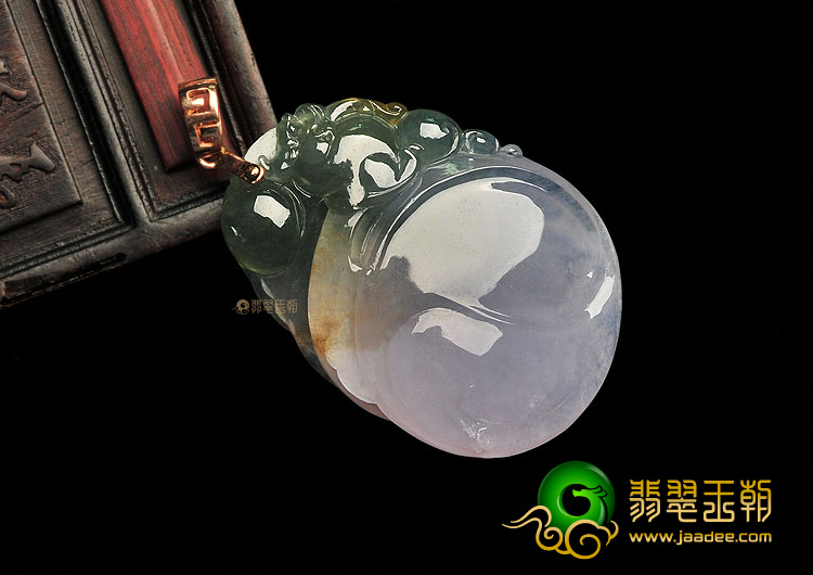 (超值推荐)冰种紫罗兰飘花貔貅如意挂件