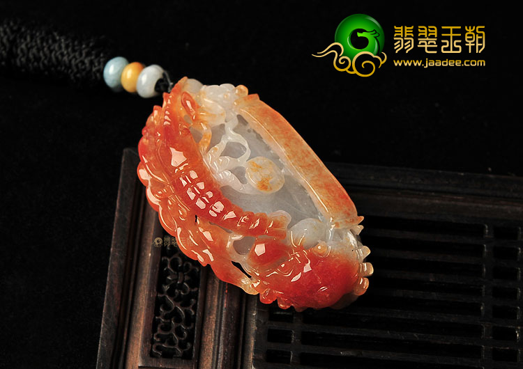 糯冰种红翡和谐挂件
