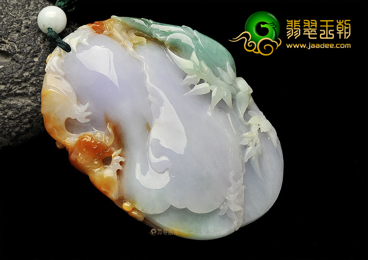 糯冰种三彩节节高手玩件