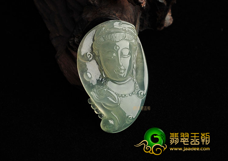 (超值推荐)冰种晴水观音头挂件