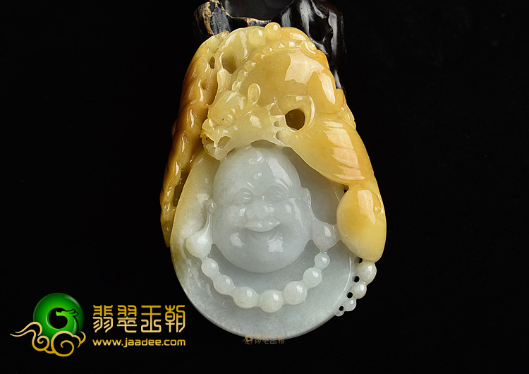 (超值推荐)糯冰种黄翡望子成龙挂件