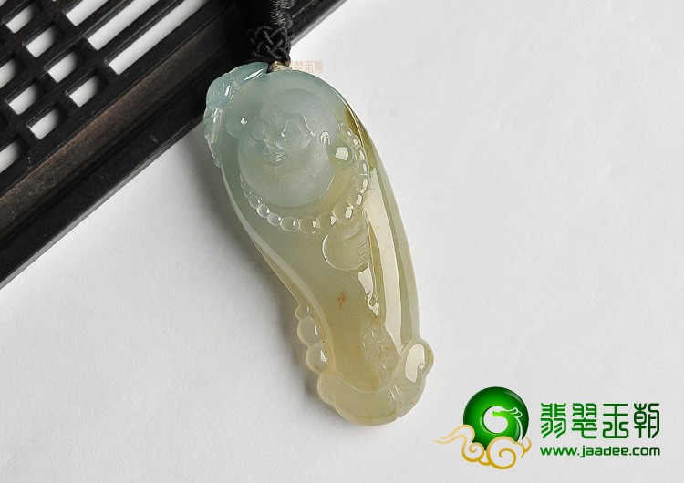 冰种飘花纳福挂件