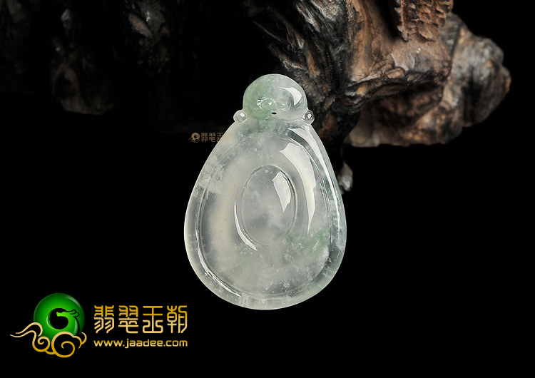 (超值推荐)冰种飘花福在眼前挂件