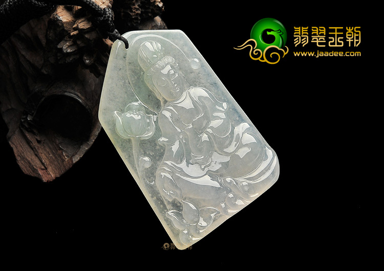 (超值推荐)冰玻种晴水莲花观音挂件