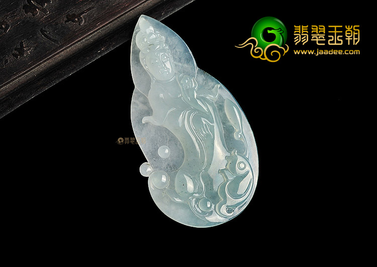 (超值推荐)冰种晴水站观音挂件