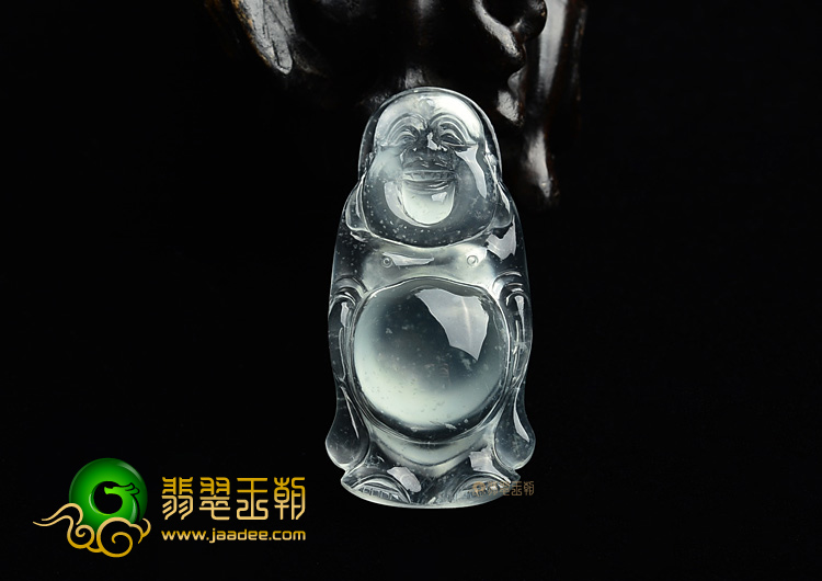 (超值推荐)冰玻种淡晴水站佛挂件