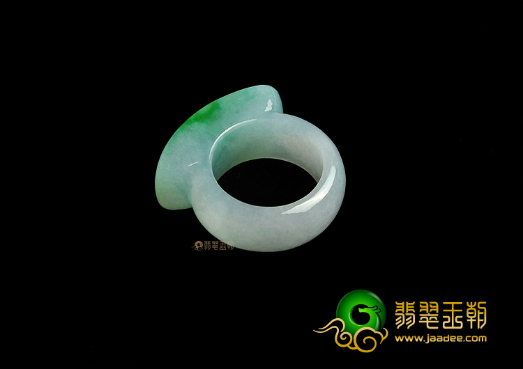 (超值推荐)冰种飘翠马鞍指环