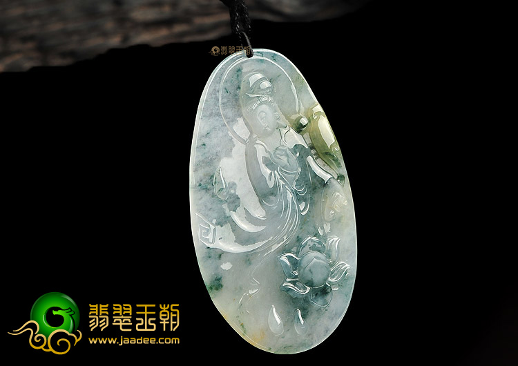 (超值推荐)冰种飘花观音挂件