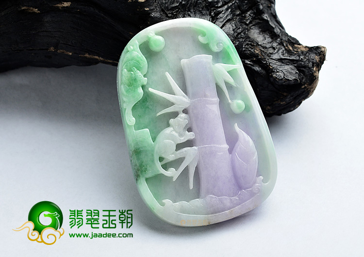 (超值推荐)糯冰种春带彩节节高挂件