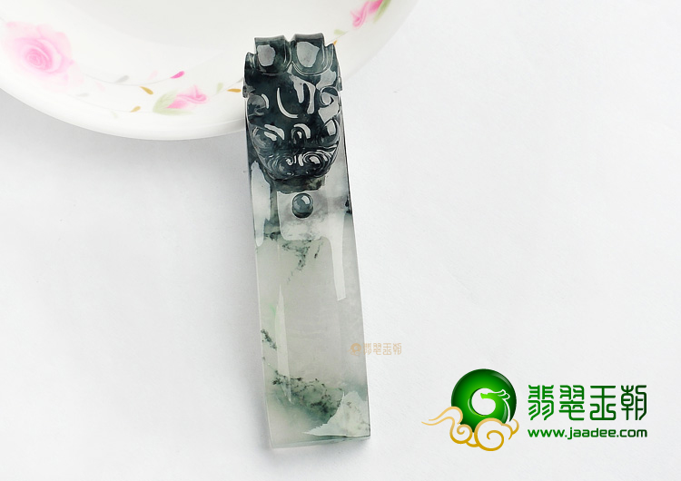 (超值推荐)冰种飘花龙钩挂件