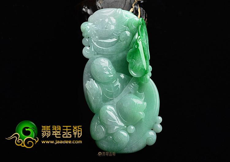 (超值推荐)糯冰种翠色望子成龙挂件