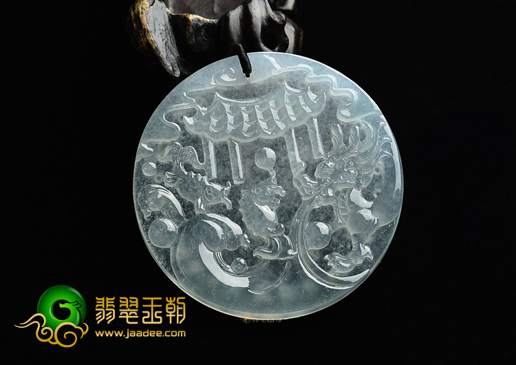 (超值推荐)冰种晴水鱼跃龙门挂件