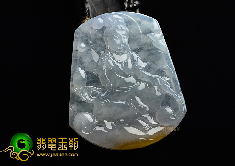 (超值推荐)冰种黄翡观音挂件