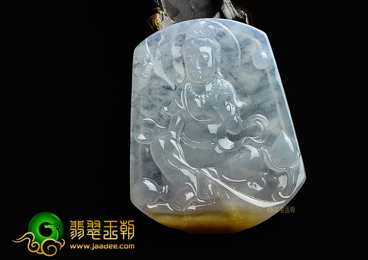 (超值推荐)冰种黄翡观音挂件
