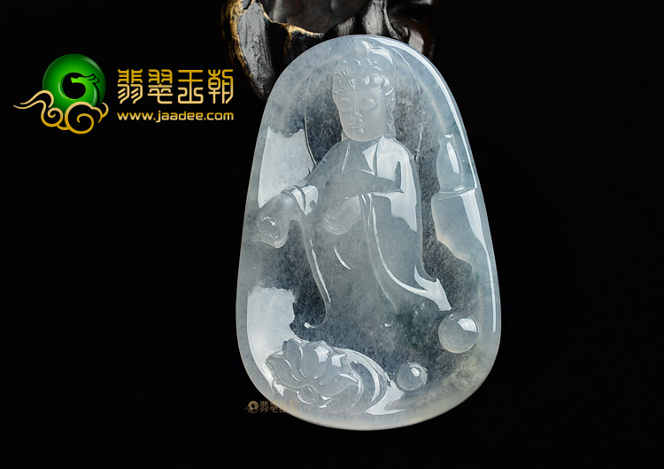 (超值推荐)冰种飘花观音挂件