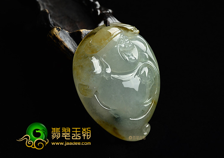 (超值推荐)冰种黄翡玉佛挂件