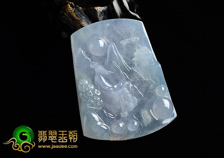 (超值推荐)冰种淡紫罗兰老子出关挂件