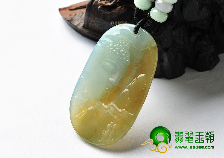 (超值推荐)冰种黄翡普度众生挂件
