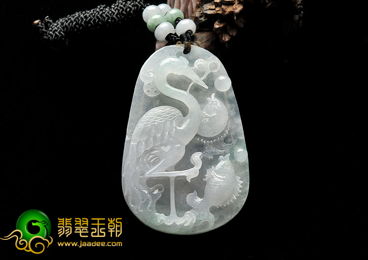 (超值推荐)冰种淡晴水一路连科挂件