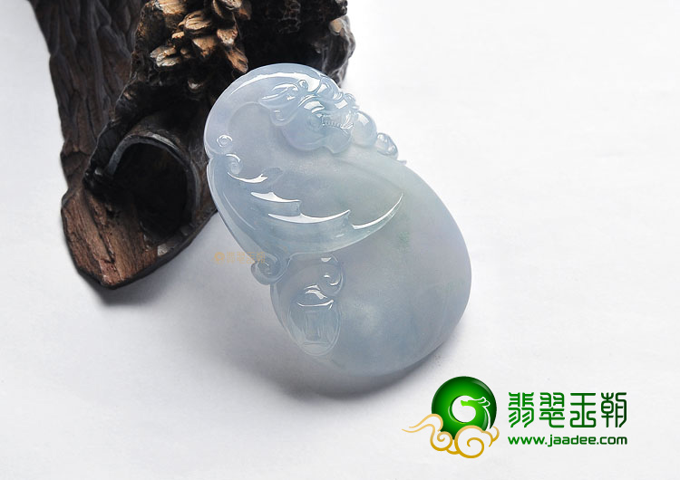 (超值推荐)冰种紫罗兰飘花飞龙在天挂件