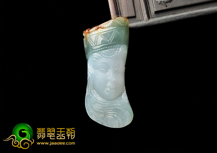(超值推荐)冰种晴水褐黄翡阿诗玛挂件