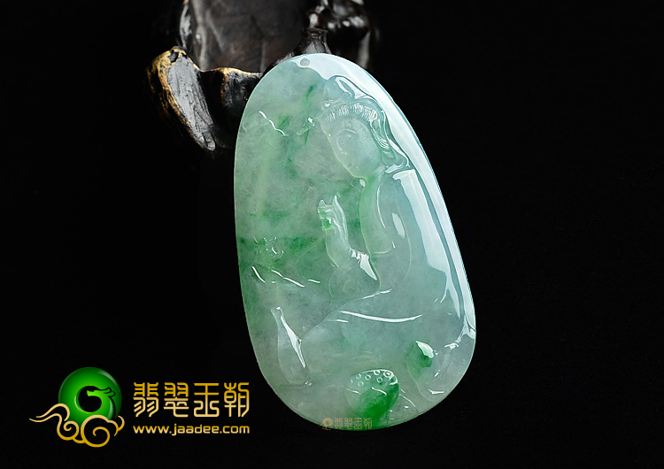 (超值推荐)冰种飘翠观音挂件