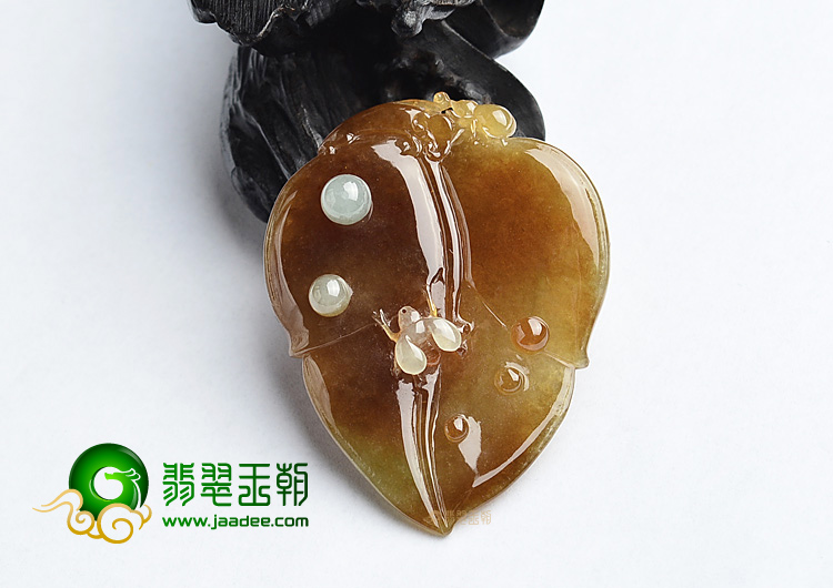 (超值推荐)糯冰种褐黄翡一夜成名挂件