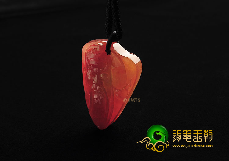 (超值推荐)冰种红黄翡关公挂件