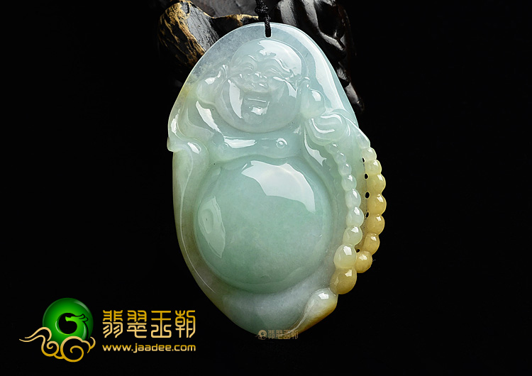 (超值推荐)糯冰种晴水黄翡玉佛挂件