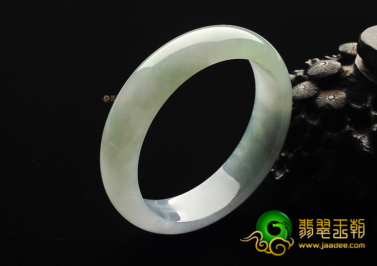 糯冰种淡紫罗兰手镯(58mm)