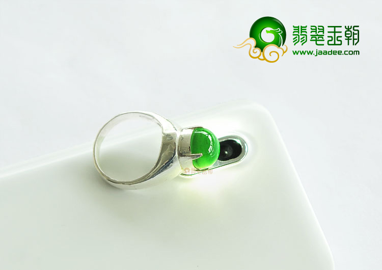 (超值推荐)冰玻种墨翠戒面