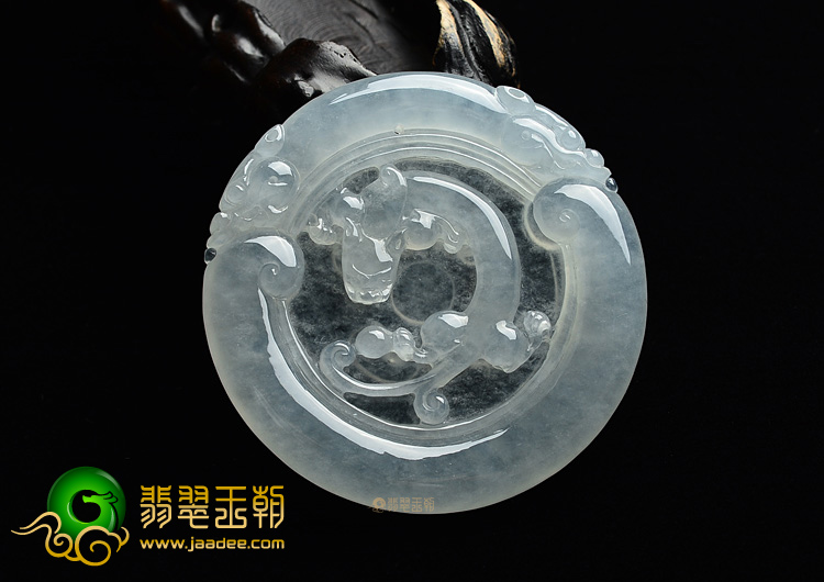 (超值推荐)冰种淡晴水龙牌挂件