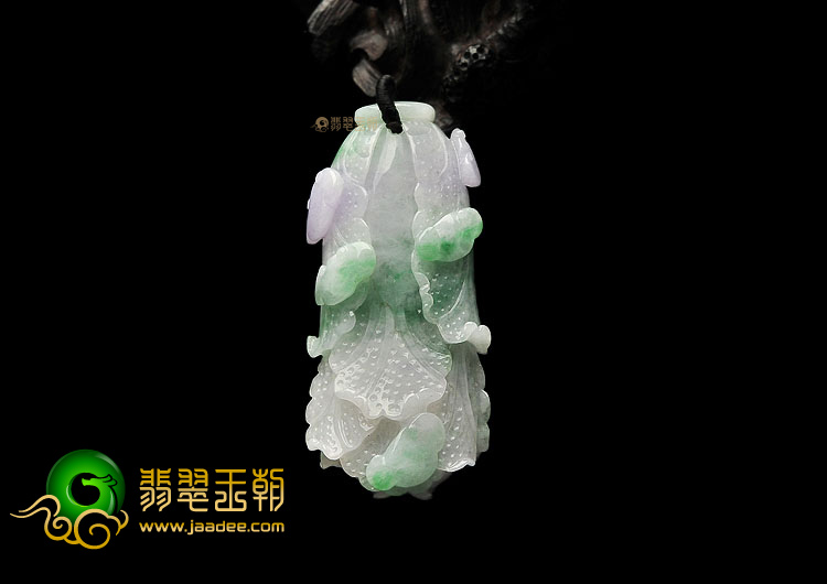 (超值推荐)糯冰种春带彩白菜挂件