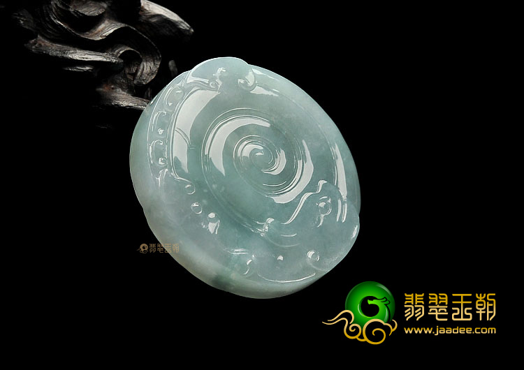 冰种晴水仿古龙挂件