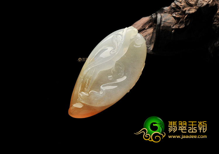 冰种黄翡一路连升挂件