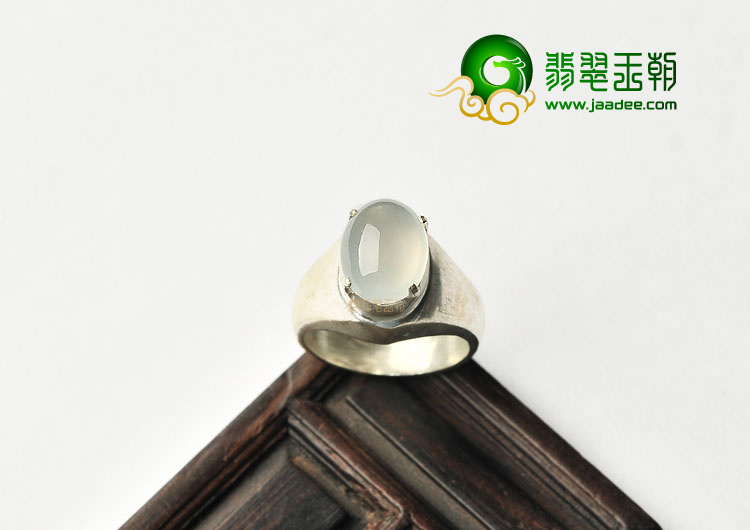 冰种白色戒面