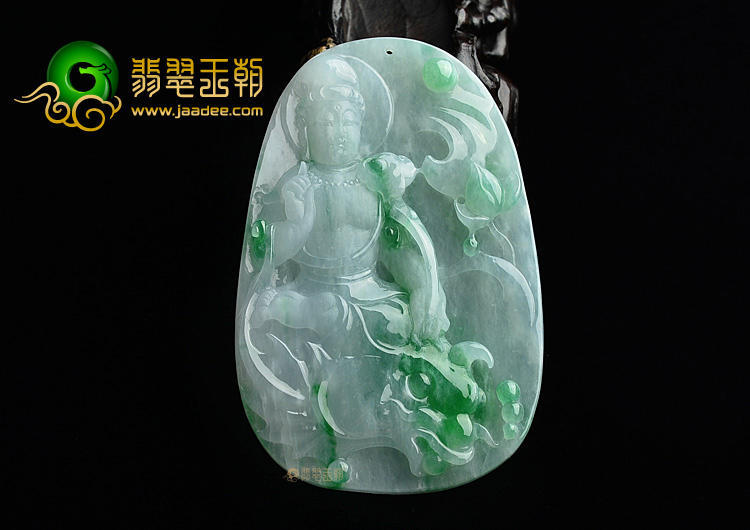 (超值推荐)糯冰种飘翠观音挂件