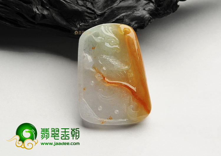 (超值推荐)糯冰种褐黄翡英明神武挂件