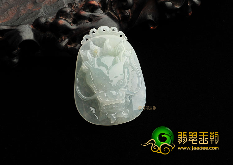 冰种晴水龙头挂件