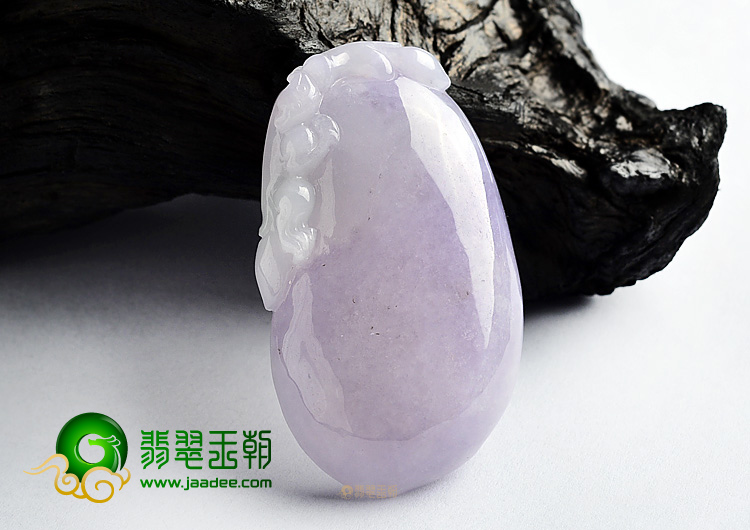 (超值推荐)糯冰种紫罗兰福瓜挂件