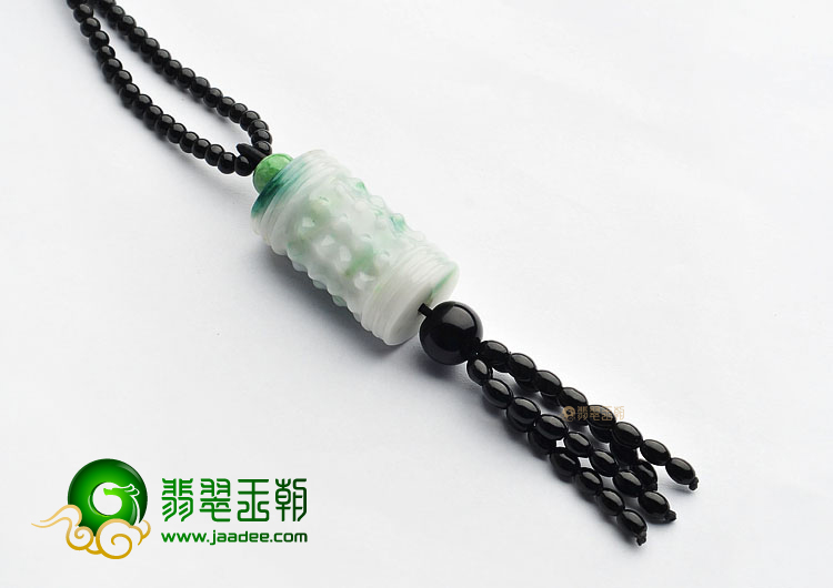 (超值推荐)糯冰种飘花仿古平安柱挂件