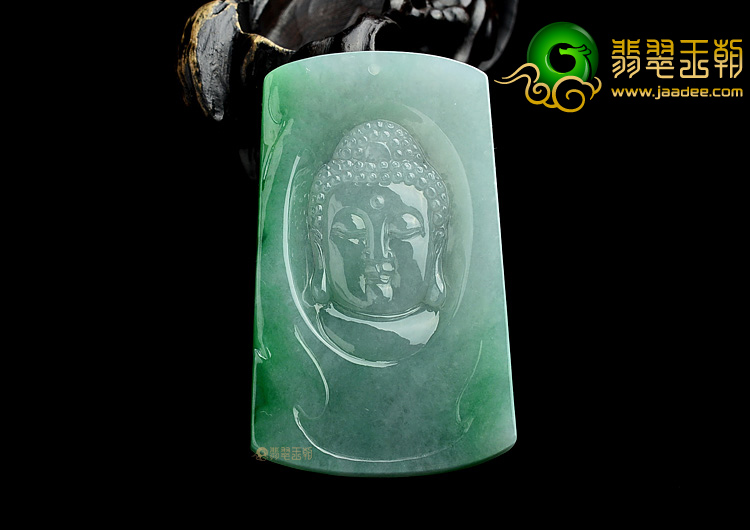 (超值推荐)糯冰种飘翠释迦牟尼挂件