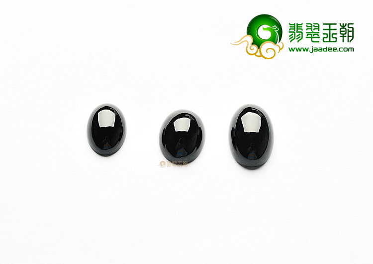 冰种墨翠戒面(单价)