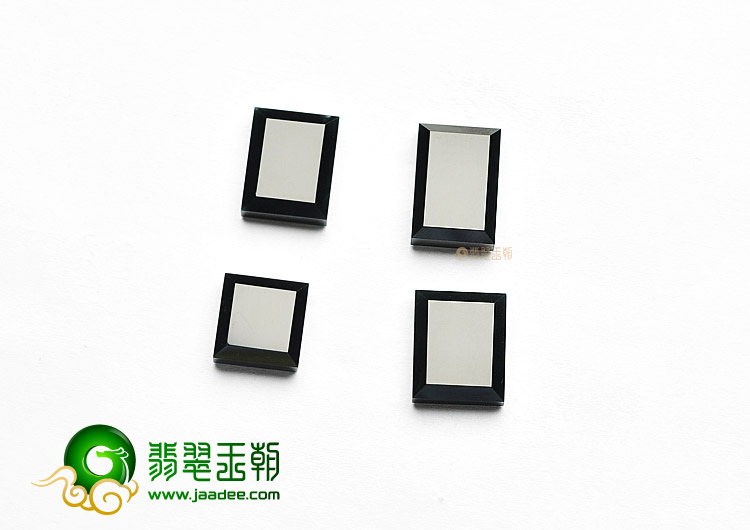 冰玻种墨翠戒面(单价)