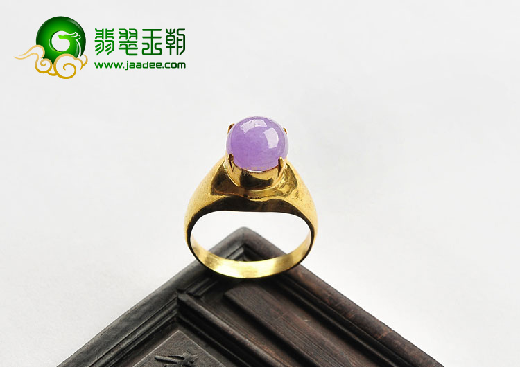 (超值推荐)糯冰种紫罗兰戒面