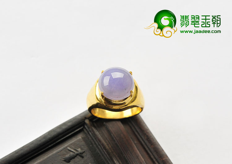 (超值推荐)糯冰种紫罗兰戒面
