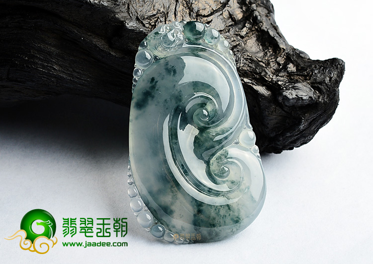 (超值推荐)冰种飘花如意挂件
