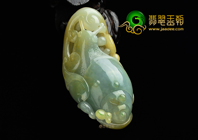 (超值推荐)糯冰种晴水黄翡安居乐业挂件