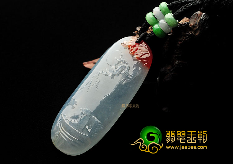 (超值推荐)冰种褐黄翡逍遥游挂件